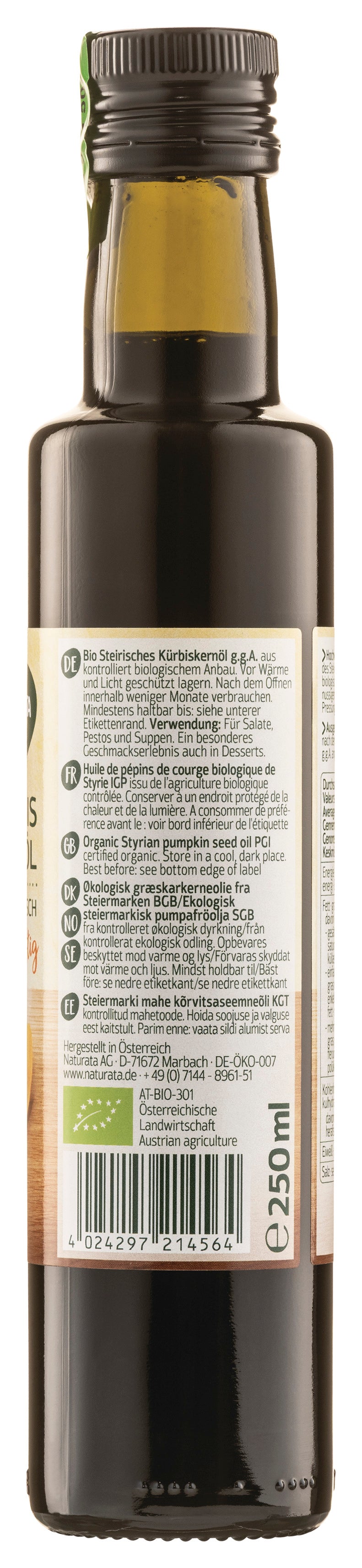 Kürbiskernöl steirische Art 250 ml