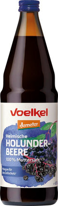 Heimische Holunderbeere demeter 100% Muttersaft 750 ml