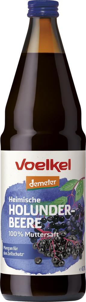 Heimische Holunderbeere demeter 100% Muttersaft 750 ml