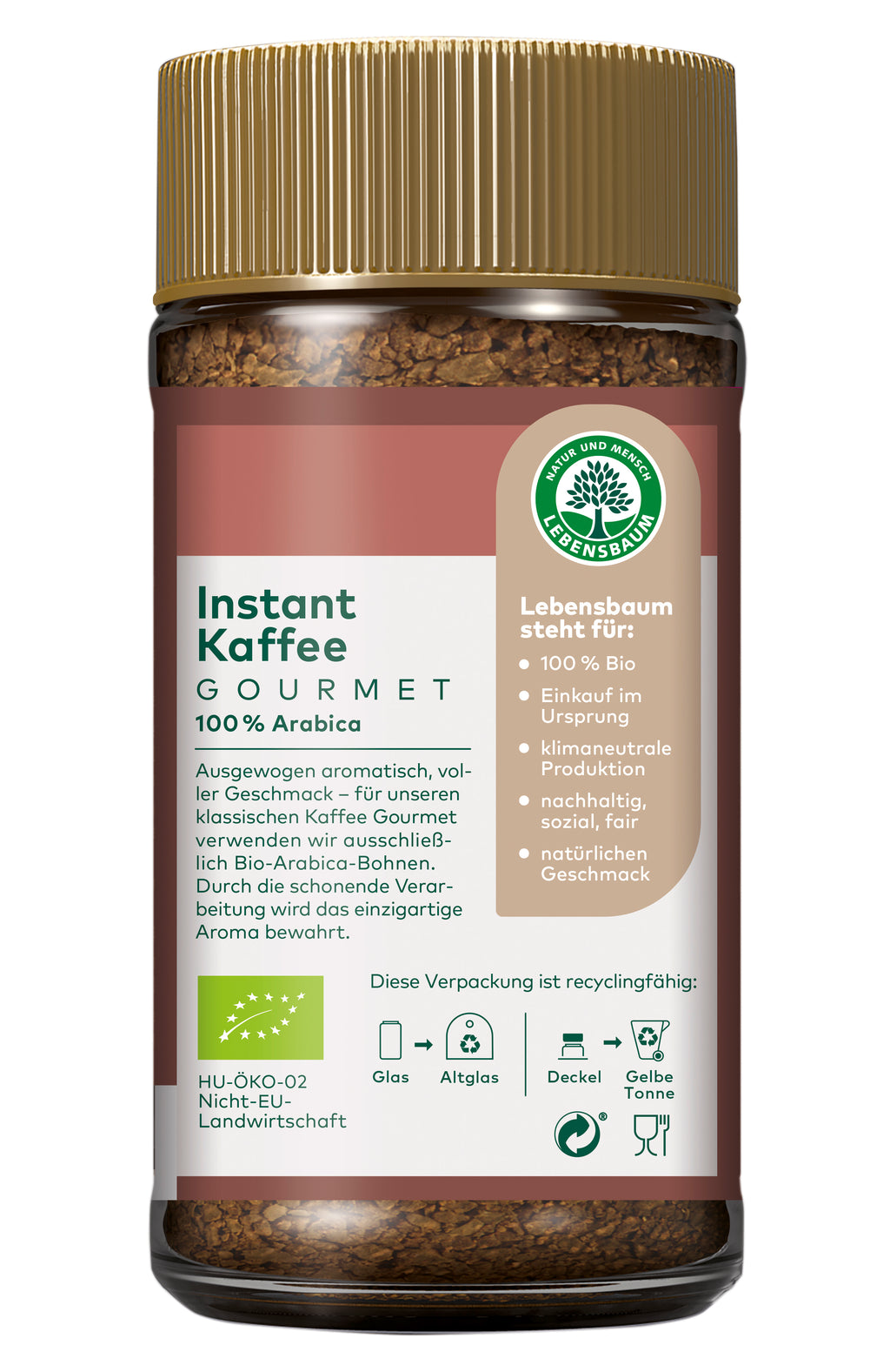 Gourmet Instant Kaffee 100 g