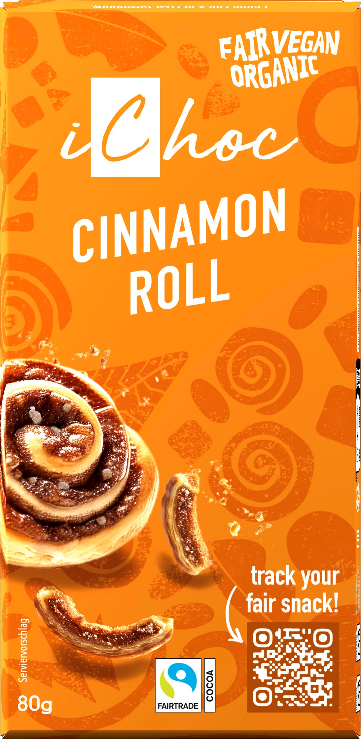iChoc Cinnamon Roll Schokolade 80 g