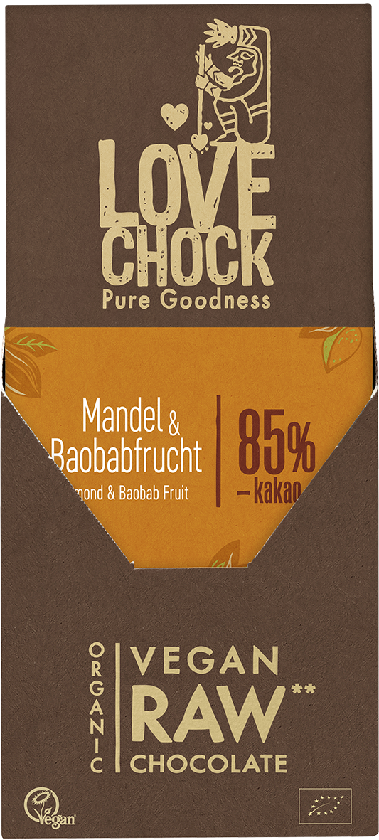 Lovechock Tafel Mandel & Baobabfrucht 70 g