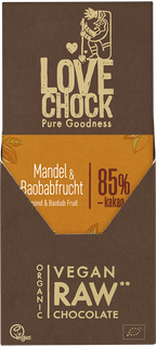 Lovechock Tafel Mandel & Baobabfrucht 70 g