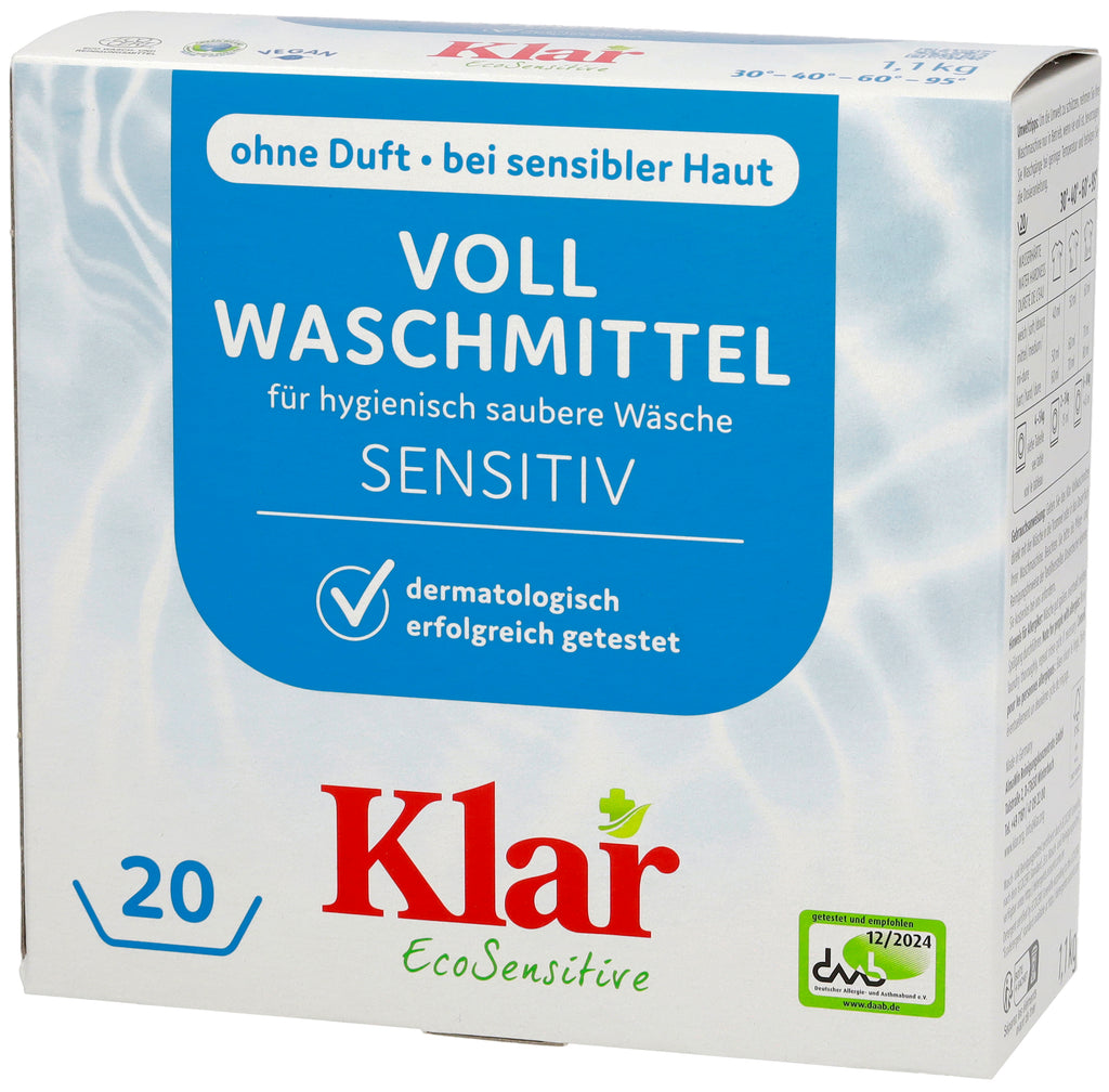 Waschnuss Vollwaschmittel Pulver 20 Waschgänge 1,1 kg