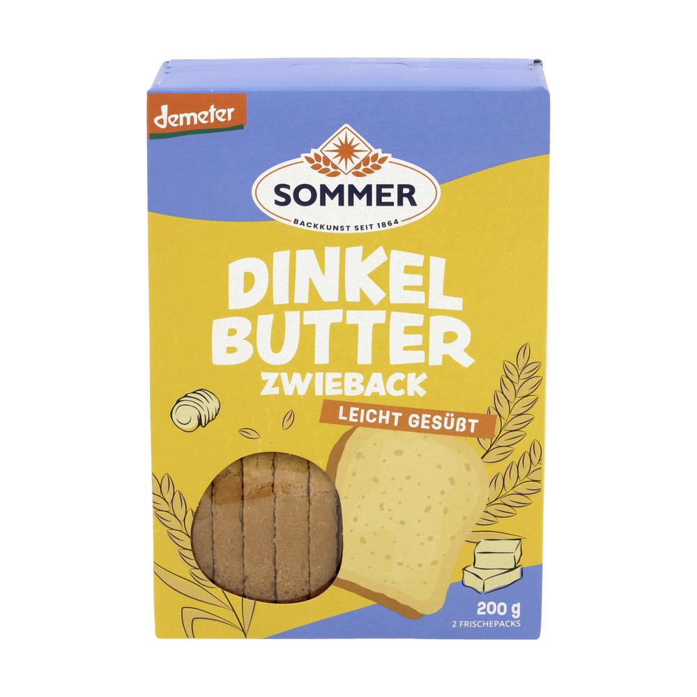 Dinkel Butter-Zwieback demeter 200 g