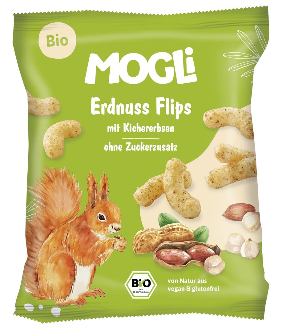 Erdnuss Flips aus Reis & Kichererbsen 30 g