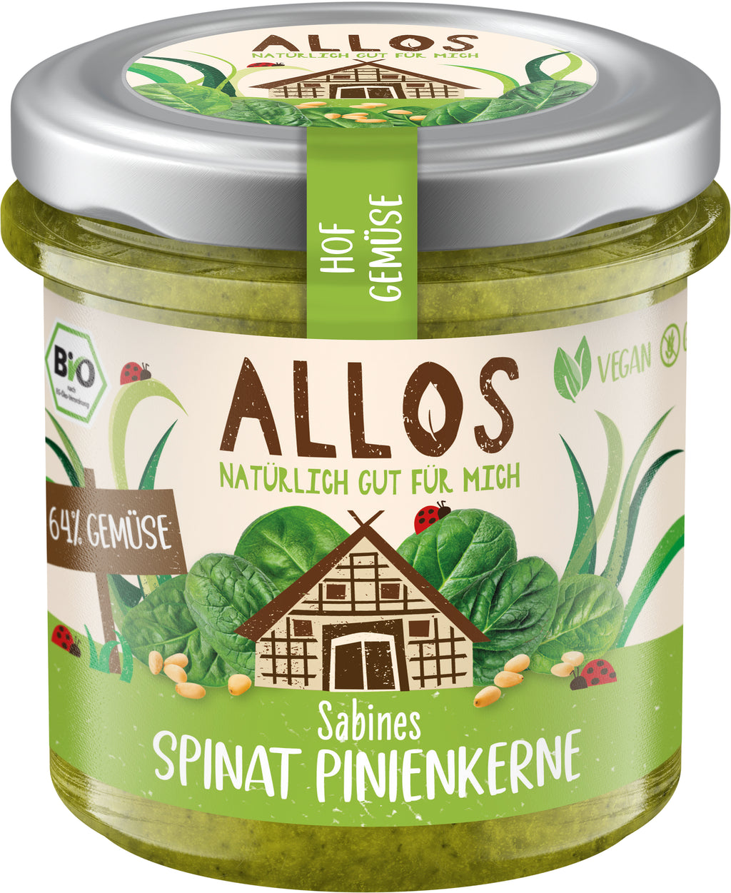 Hofgemüse Sabines Spinat Pinienkerne 135 g