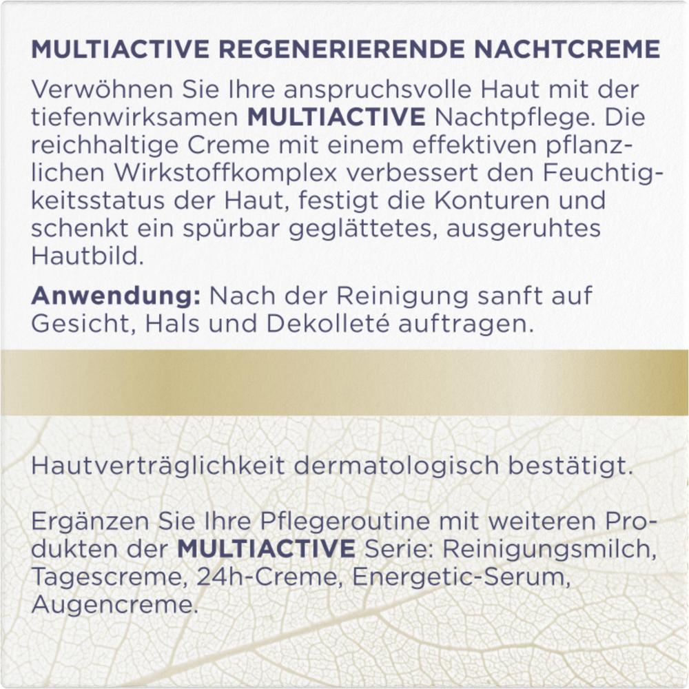 Multiactive Nachtcreme - regenerativ, für anspruch 50 ml