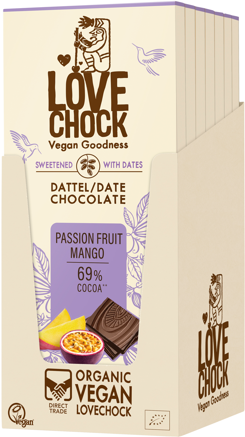 Passionfruit Mango 69% Kakao - sweetened with date 70 g
