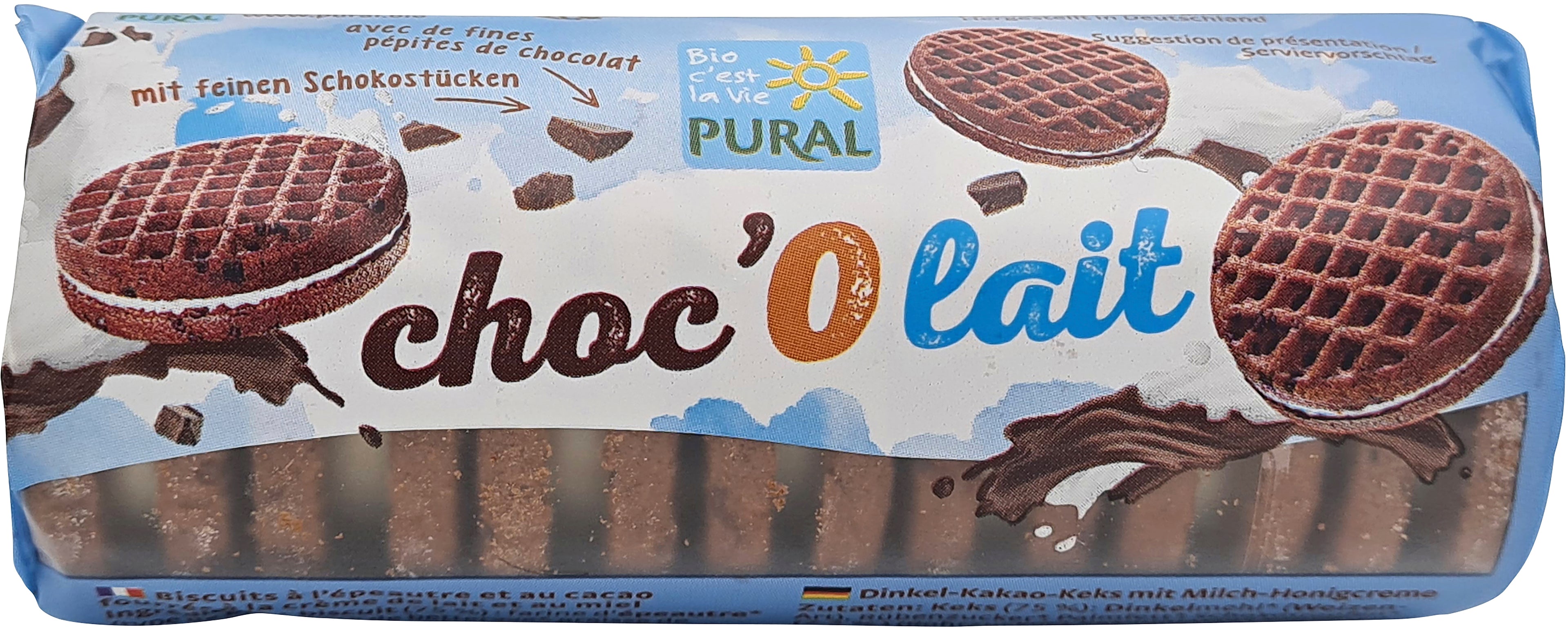 Choc'O lait Dinkel-Kakaokeks mit Milch-Honigcreme 85 g