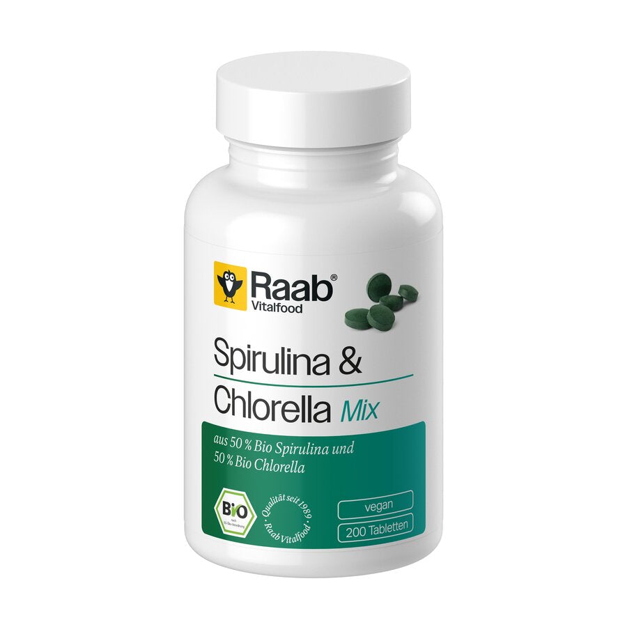 Spirulina und Chlorella Mix Tabletten 200Stk