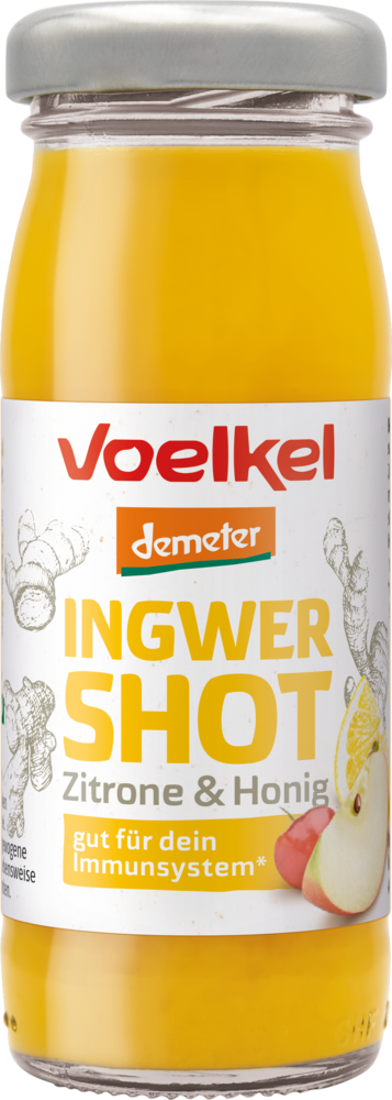 Shot Ingwer & Zitrone Honig demeter mit weiteren F 95 ml