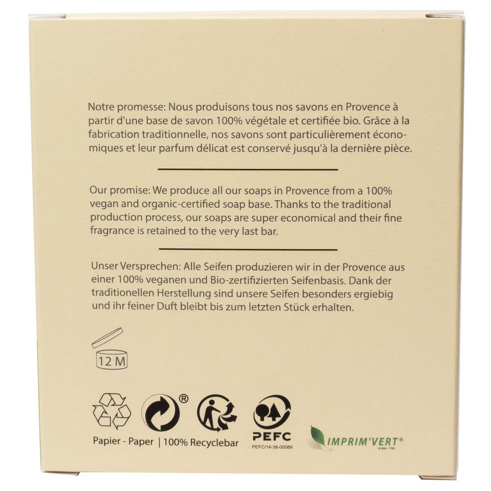 Olivenseife Lavandinöl in Papier-Box 450 g