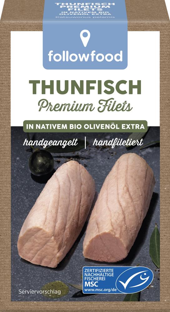 Thunfisch Premium Filets in Olivenöl  handfiletier 115 g