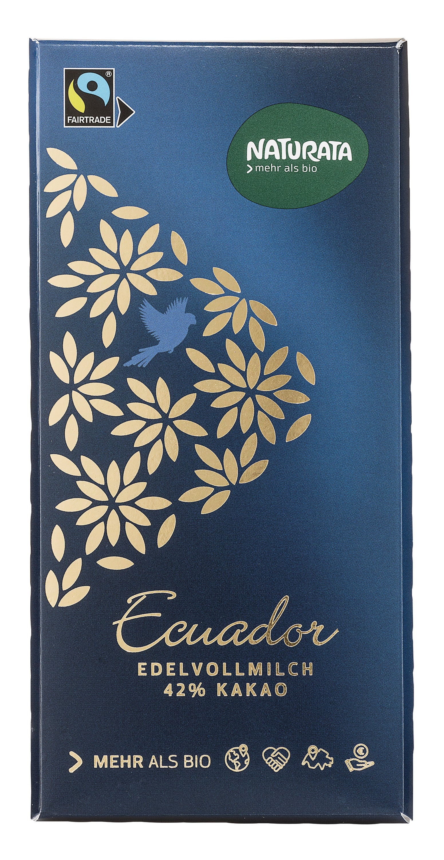 Ecuador Edelvollmilch Schokolade 42% Kakao 100 g