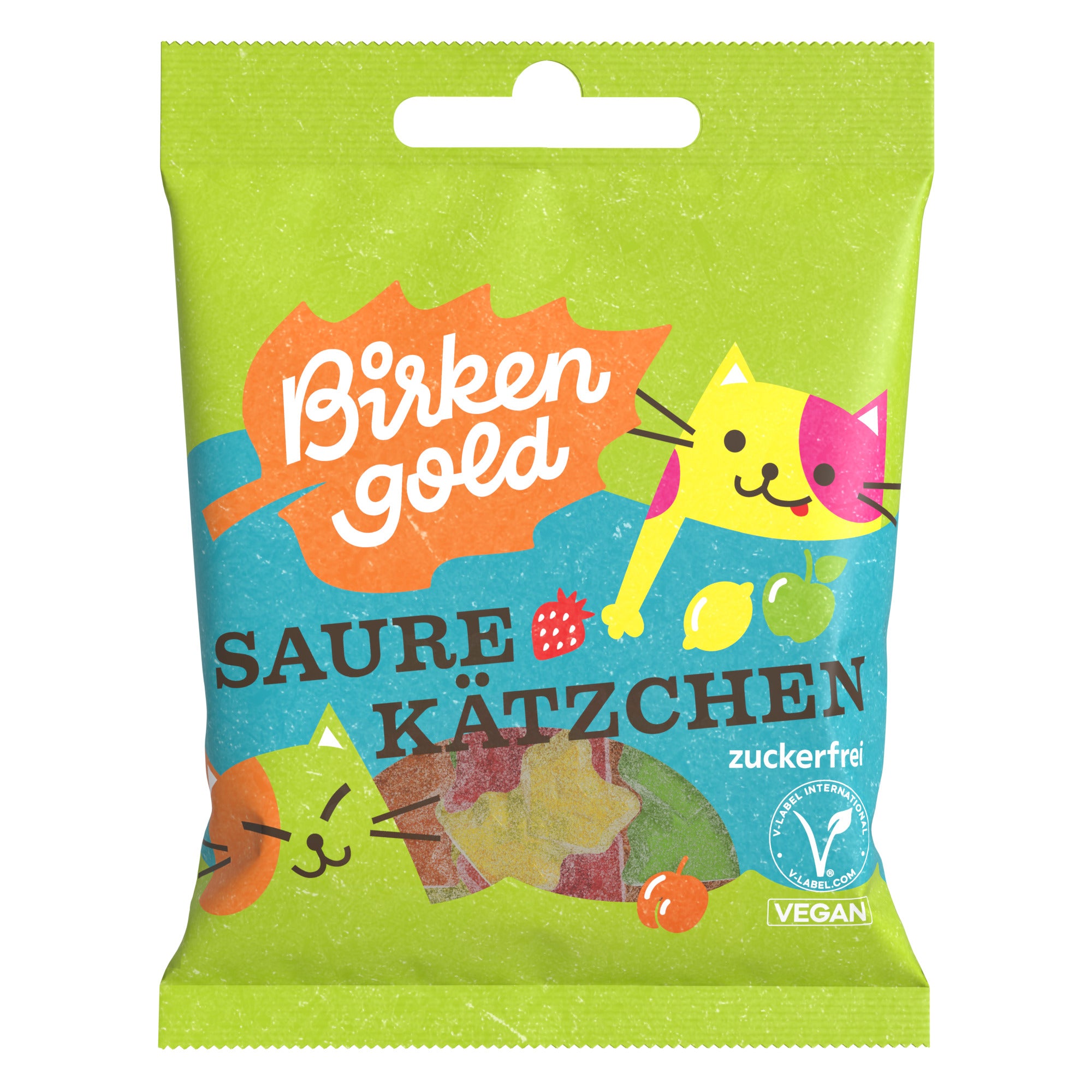 Saure Kätzchen ohne Gelatine - zuckerfrei 50 g