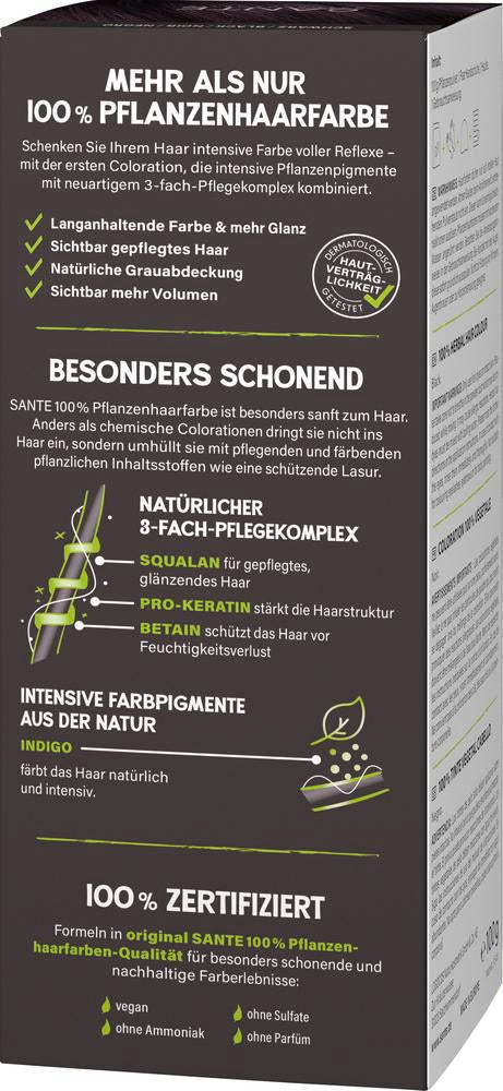 Pflanzenhaarfarbe Pflegekomplex Schwarz 05 100 g