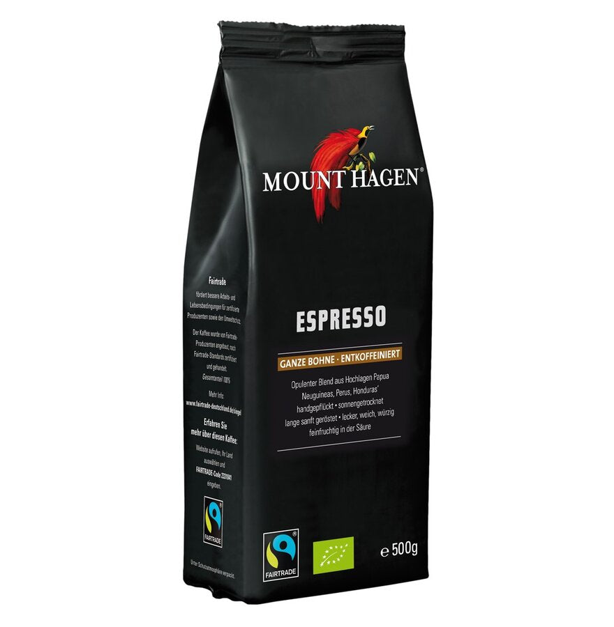 Espresso ganze Bohne entkoffeiniert 500 g