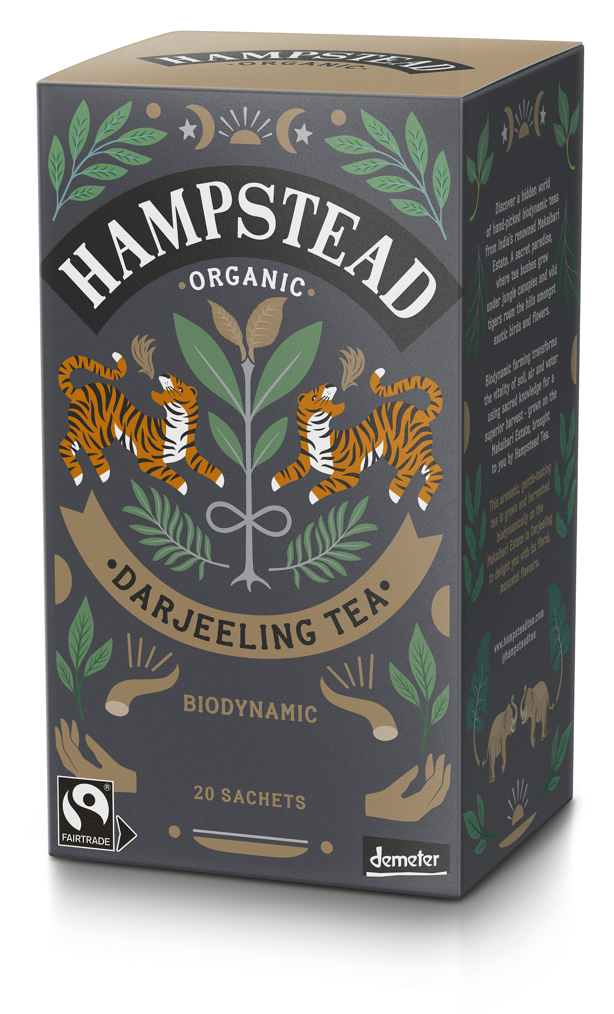 Darjeeling Schwarzteebeutel demeter 20 Stk