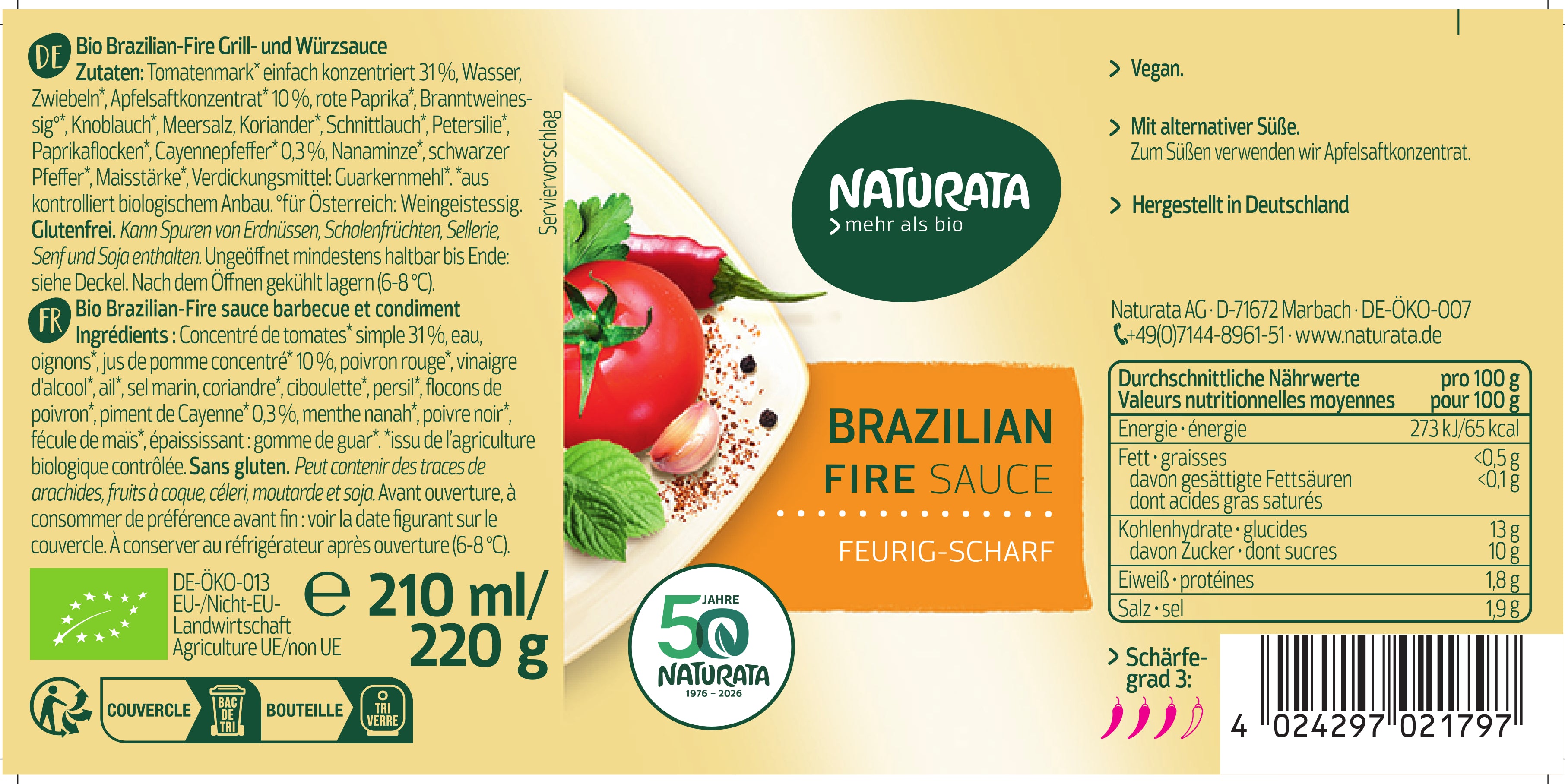Brazilian Fire Sauce 210 ml