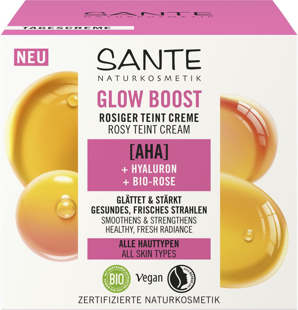 Glow Boost rosiger Teint Creme mit Hyaluron & Bio- 50 ml