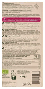 Indien Feinbitter Schokolade 85% Kakao 100 g