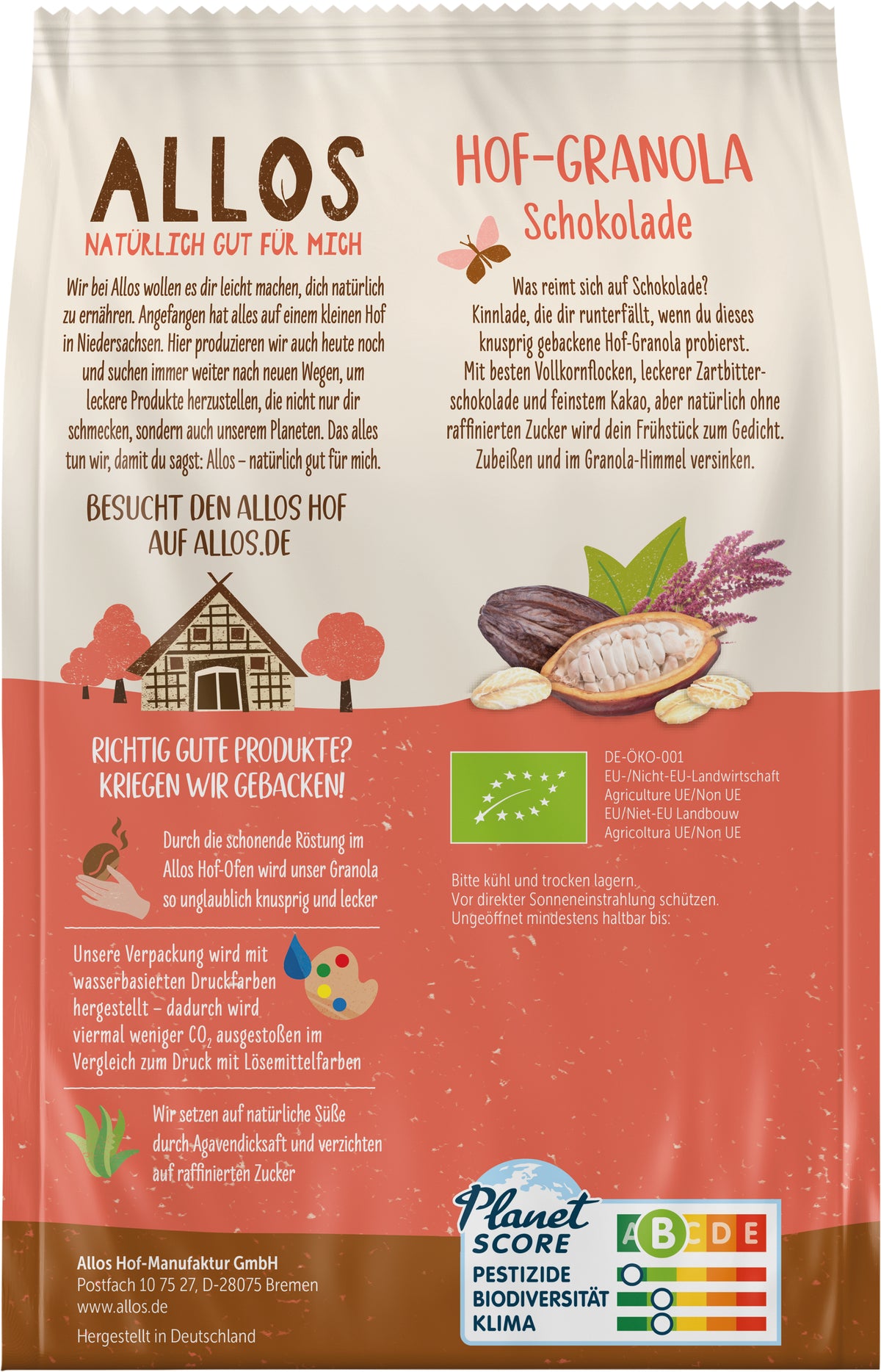 Hof Granola Schokolade 300 g