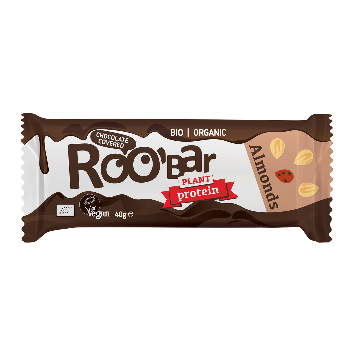 Roobar-Riegel Protein Mandel mit Schokoladenüberzu 40 g