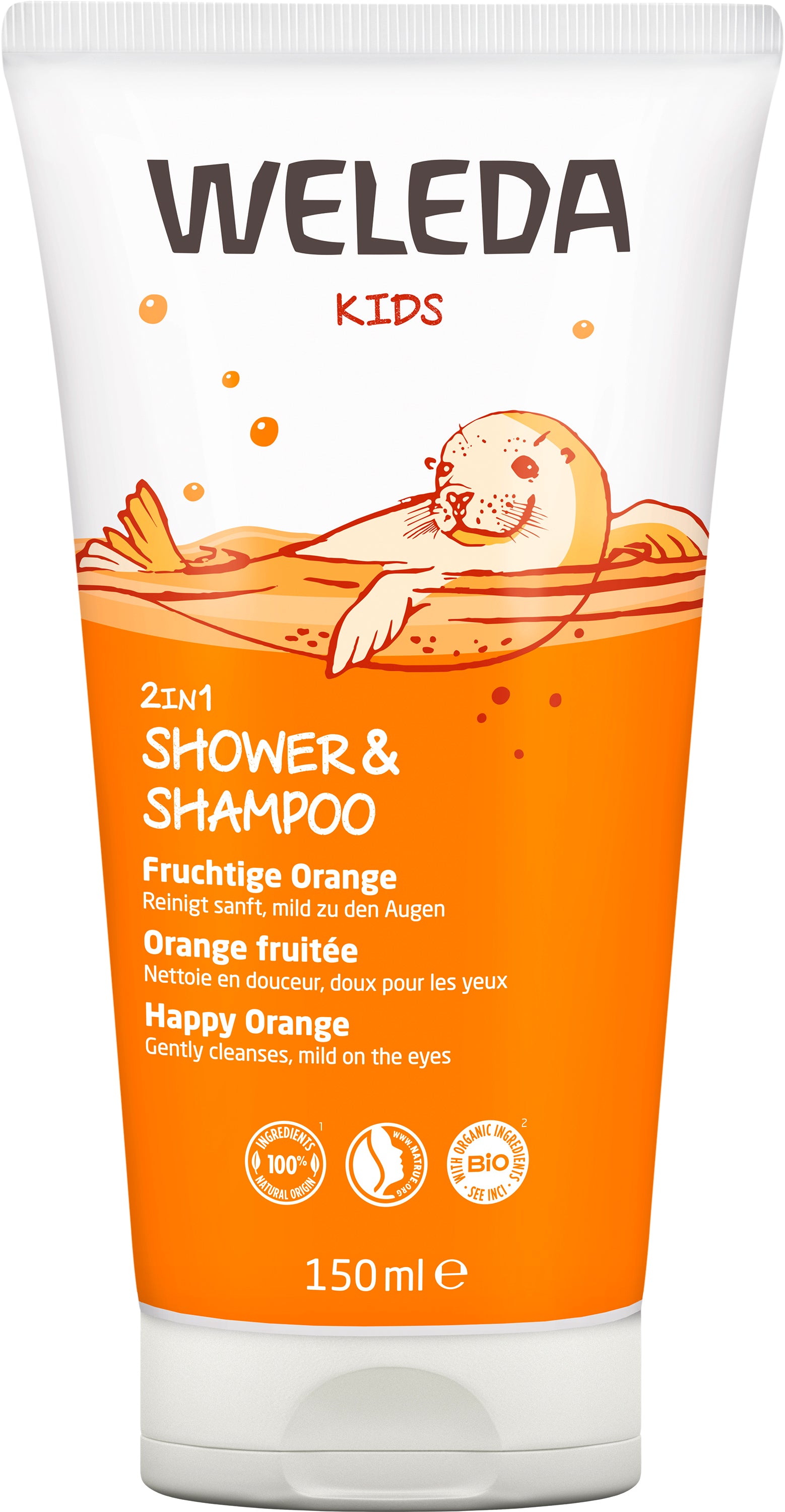 Kids 2in1 Shower&Shampoo Fruchtige Orange 150 ml