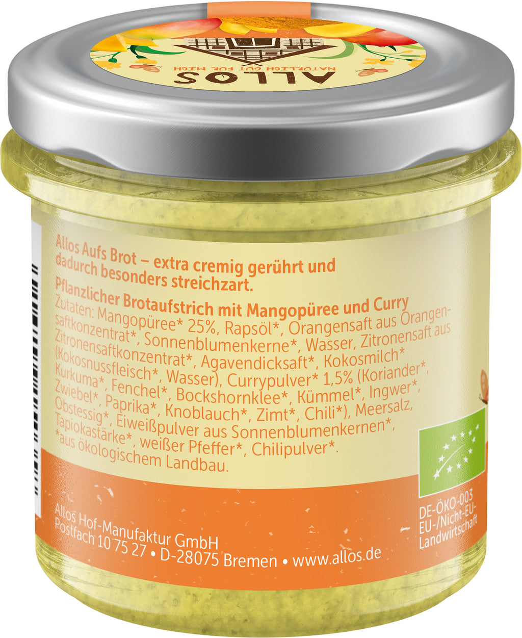 aufs Brot Mango & Curry 140 g