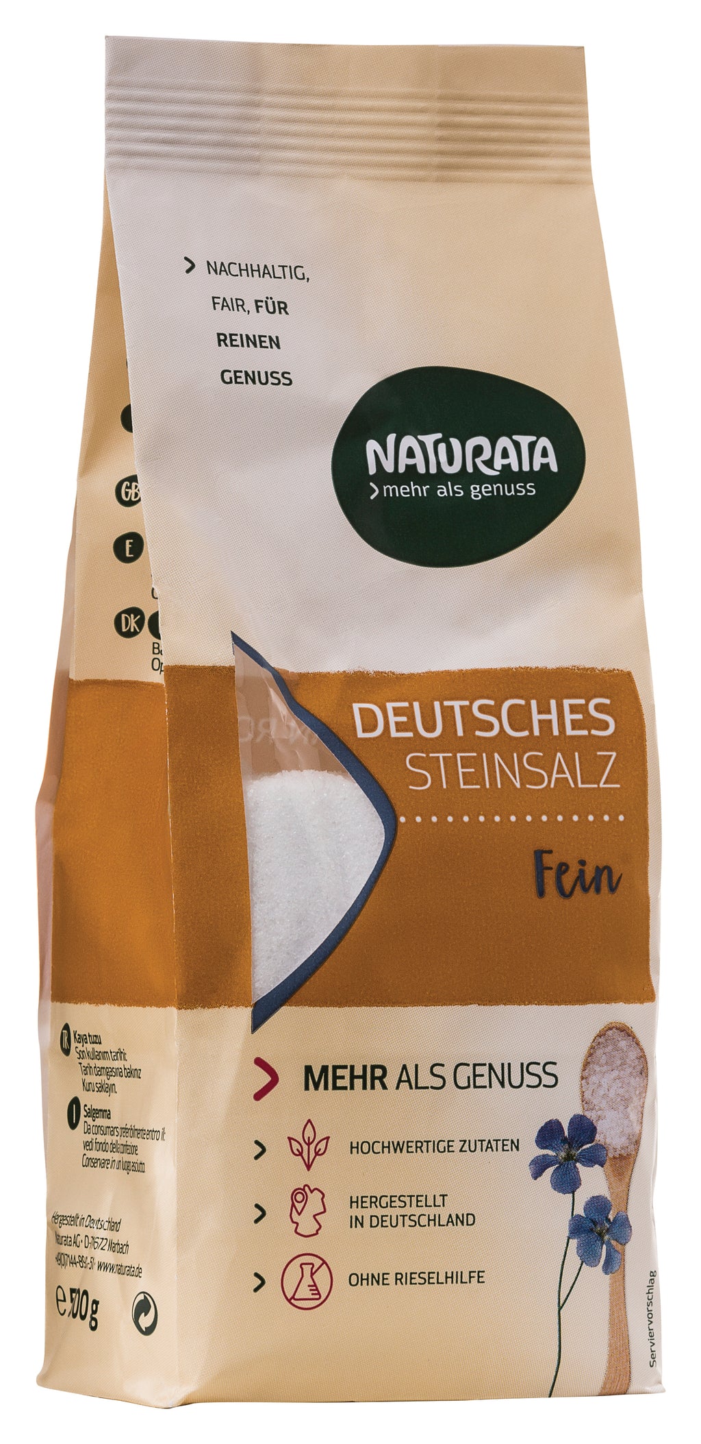 Deutsches Steinsalz fein 500 g