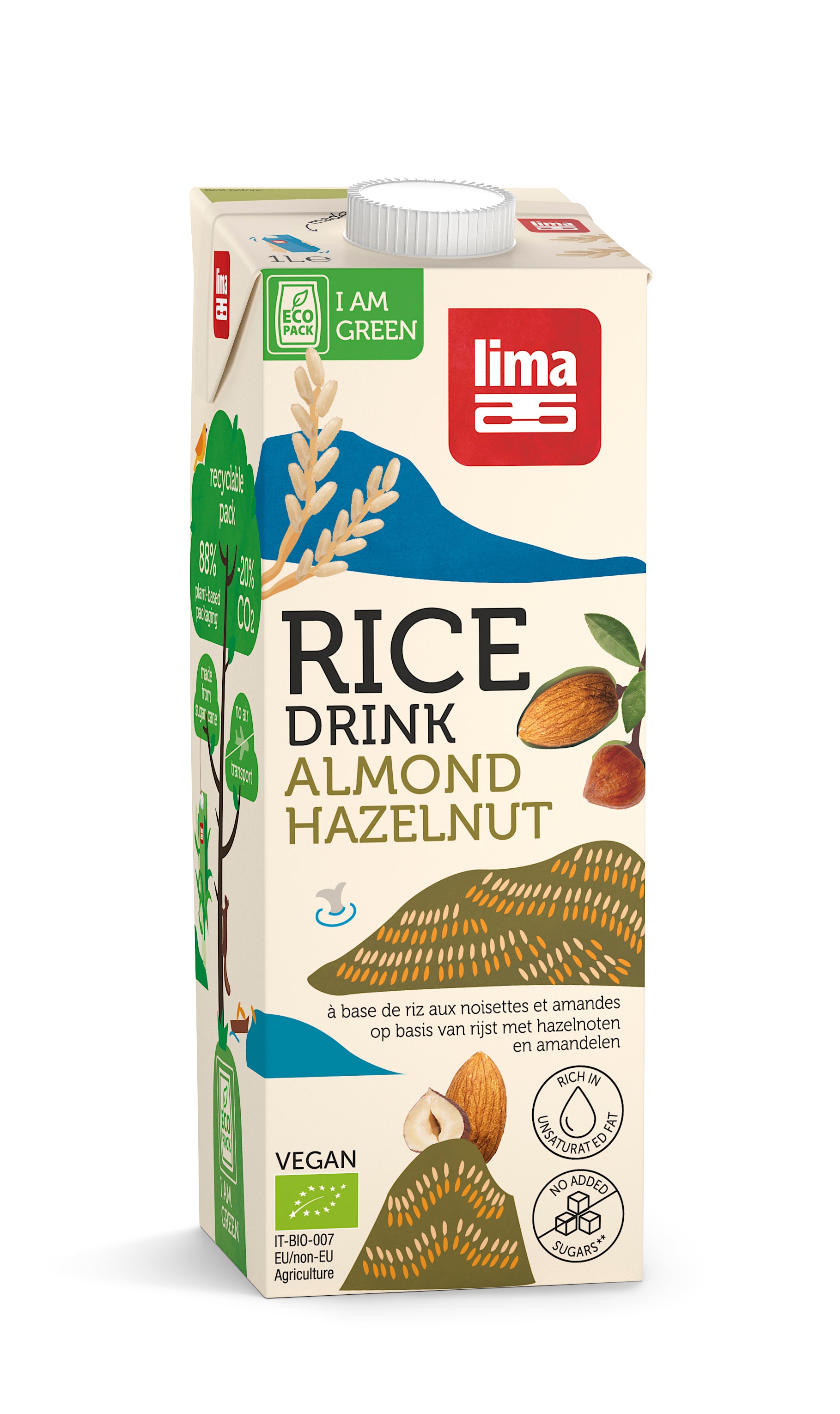 Rice Drink Haselnuss-Mandel 1 l