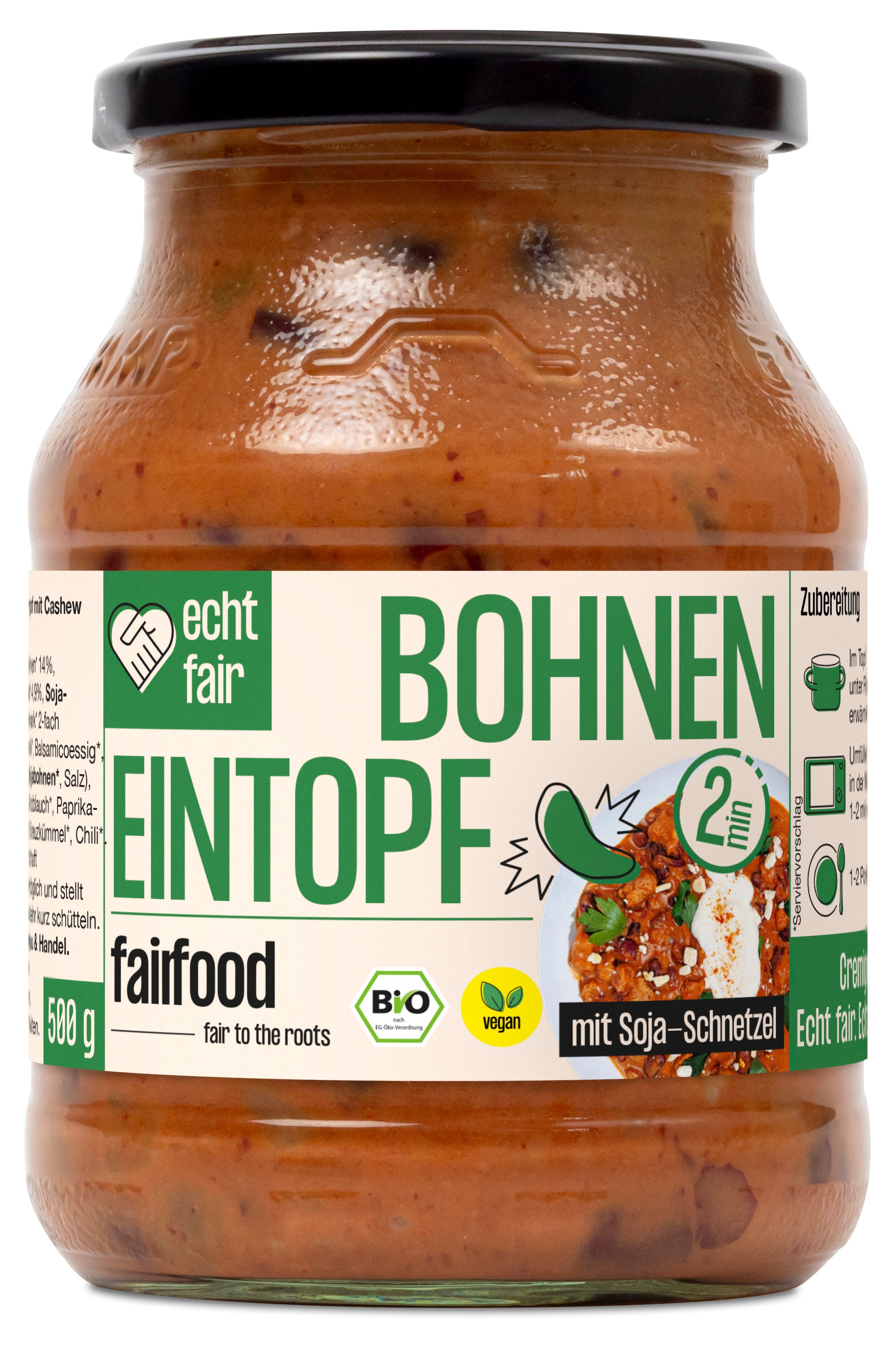 Bohnen Eintopf mit Cashew & Soja 500 g