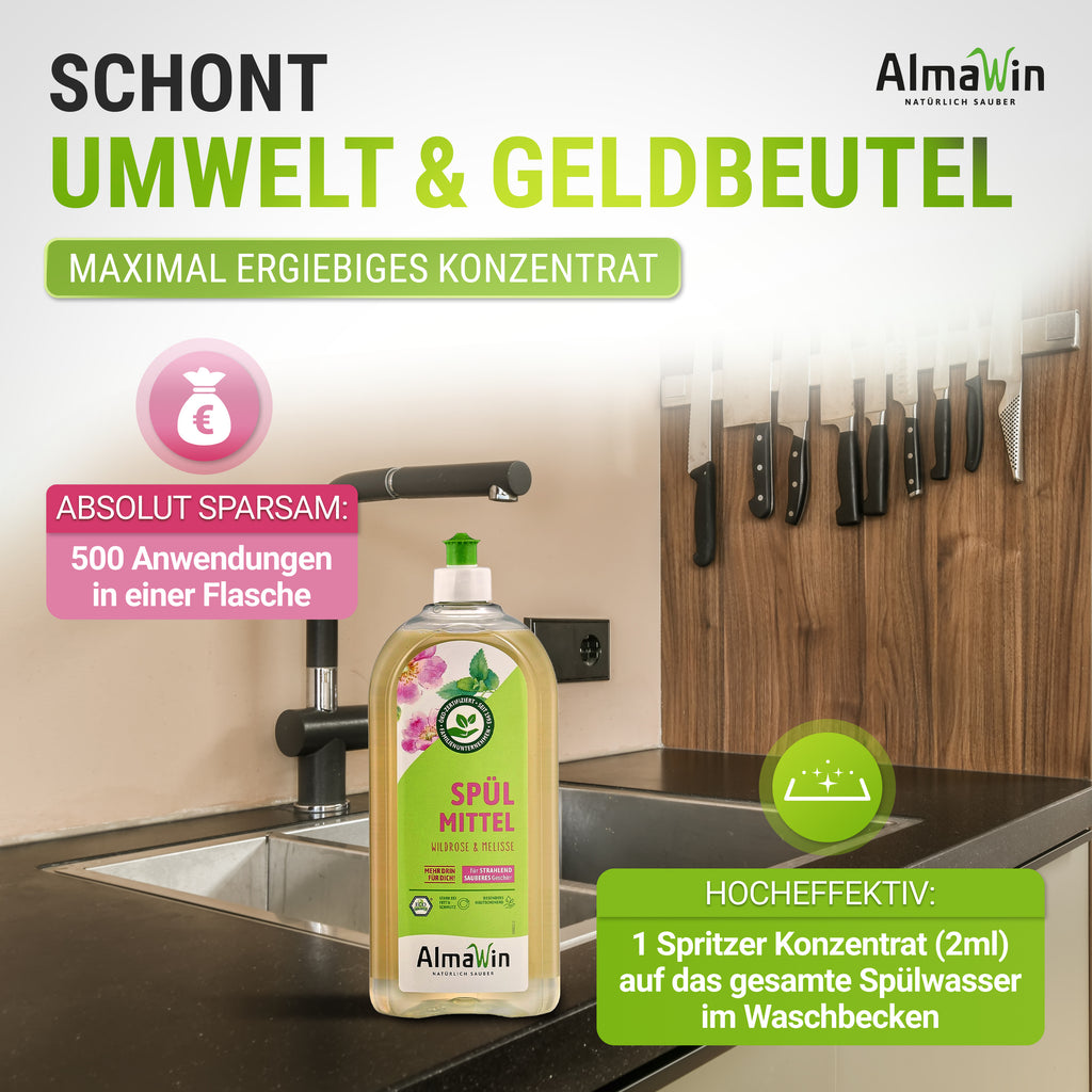 Spülmittel Wildrose Melisse 1 l