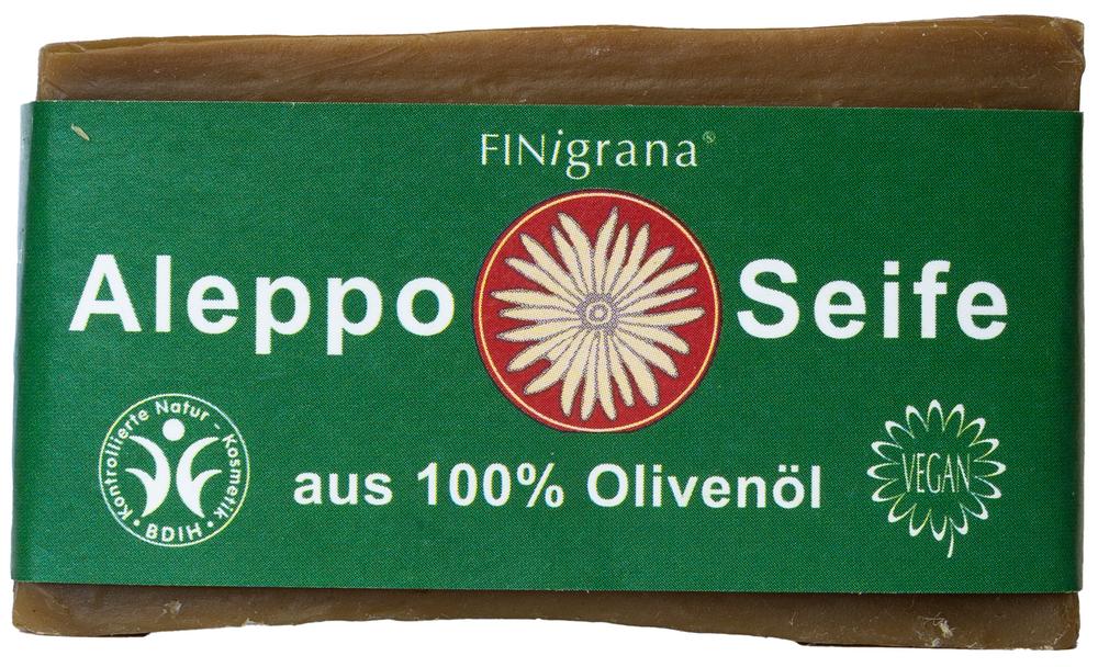 Aleppo 100% Olivenseife handgeschnittener Naturblo 200 g