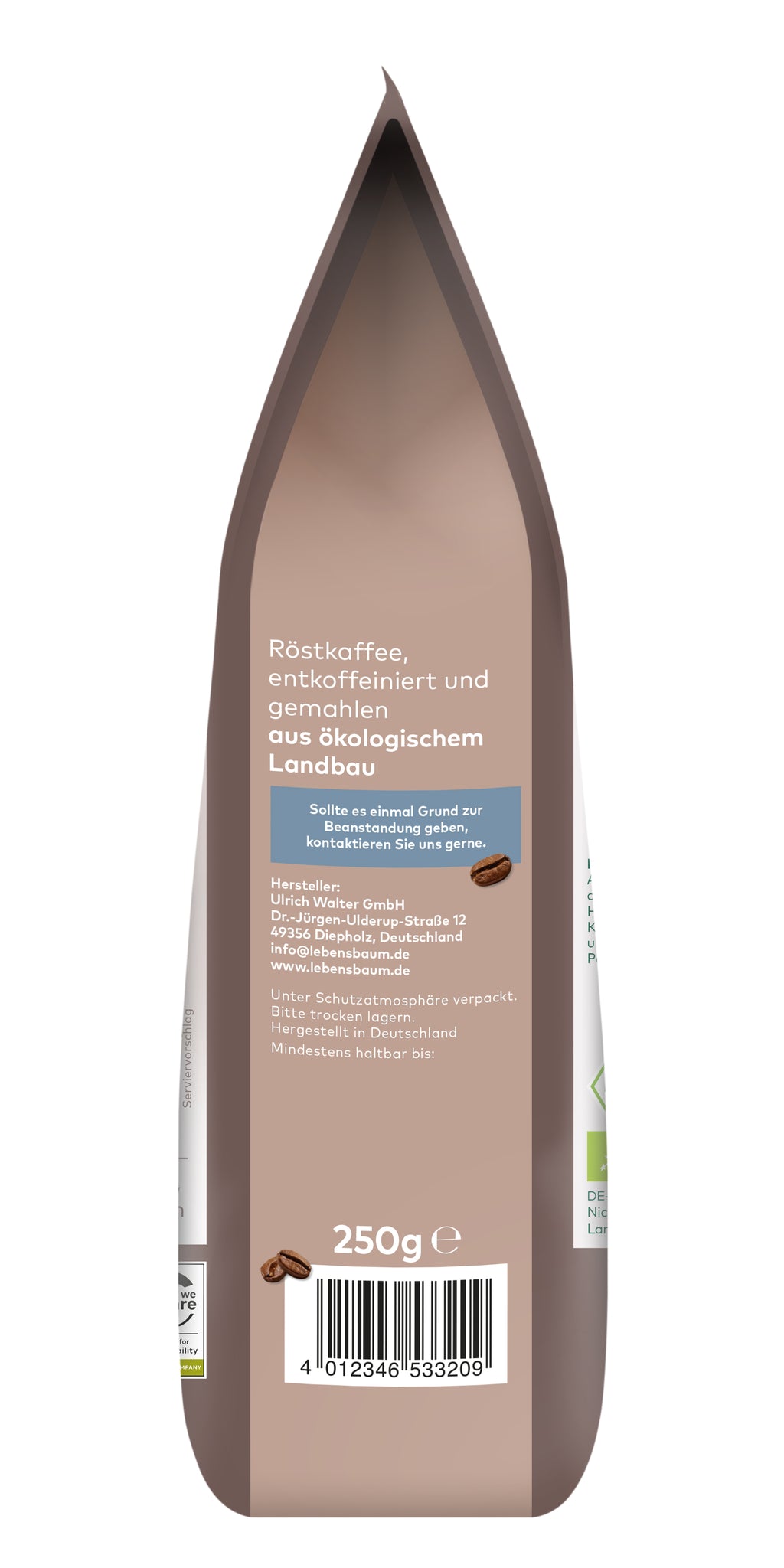 Espresso Solea entkoffeiniert gemahlen 250 g