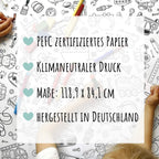 Ausmal-Tischdecke aus Papier Tiere & Natur 1 Stk