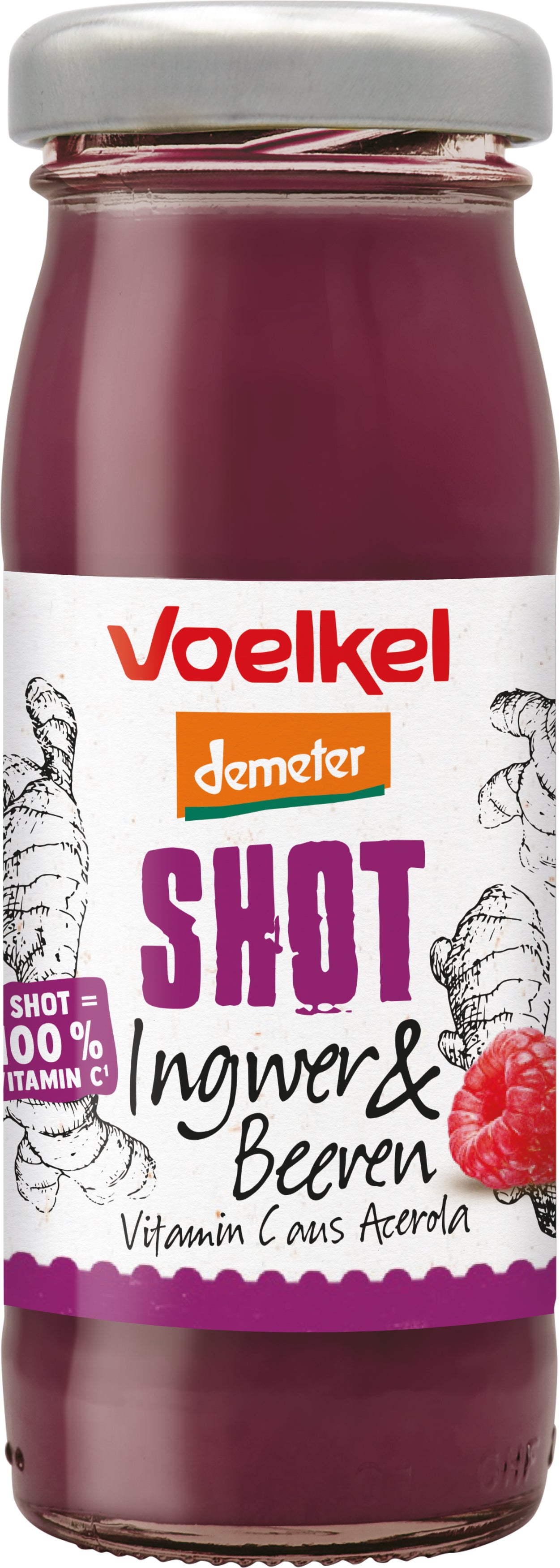 Shot Ingwer & Beeren demeter 2er Facing 95 ml