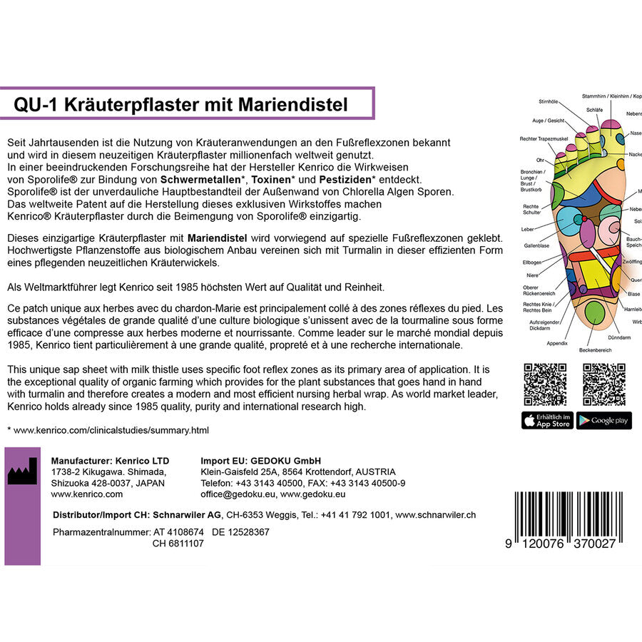 QU-1 Kräuterpflaster mit Mariendistel 1 Stk
