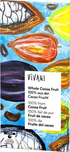 Whole Cocoa Fruit Schokolade 100% aus der Cacaofru 80 g