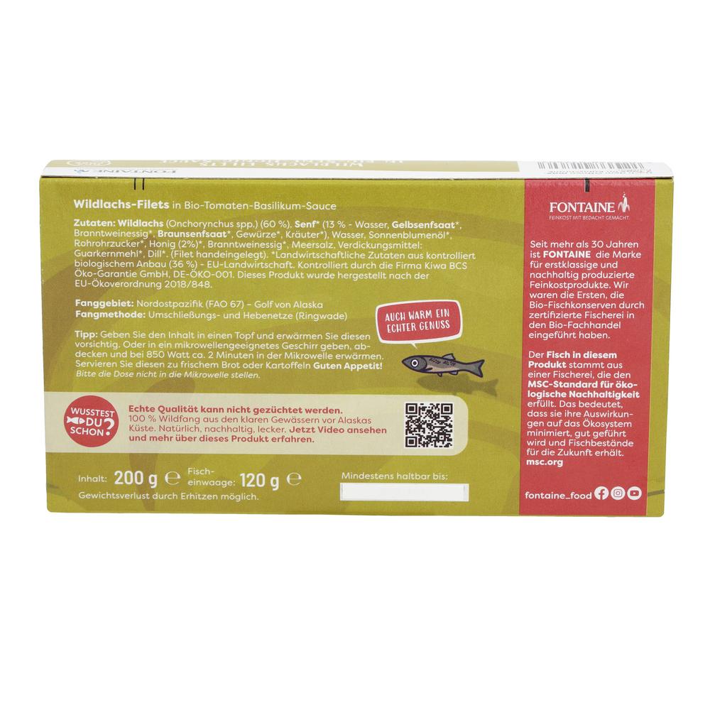 Wildlachsfilet in Bio-Senf-Honig-Creme 200 g
