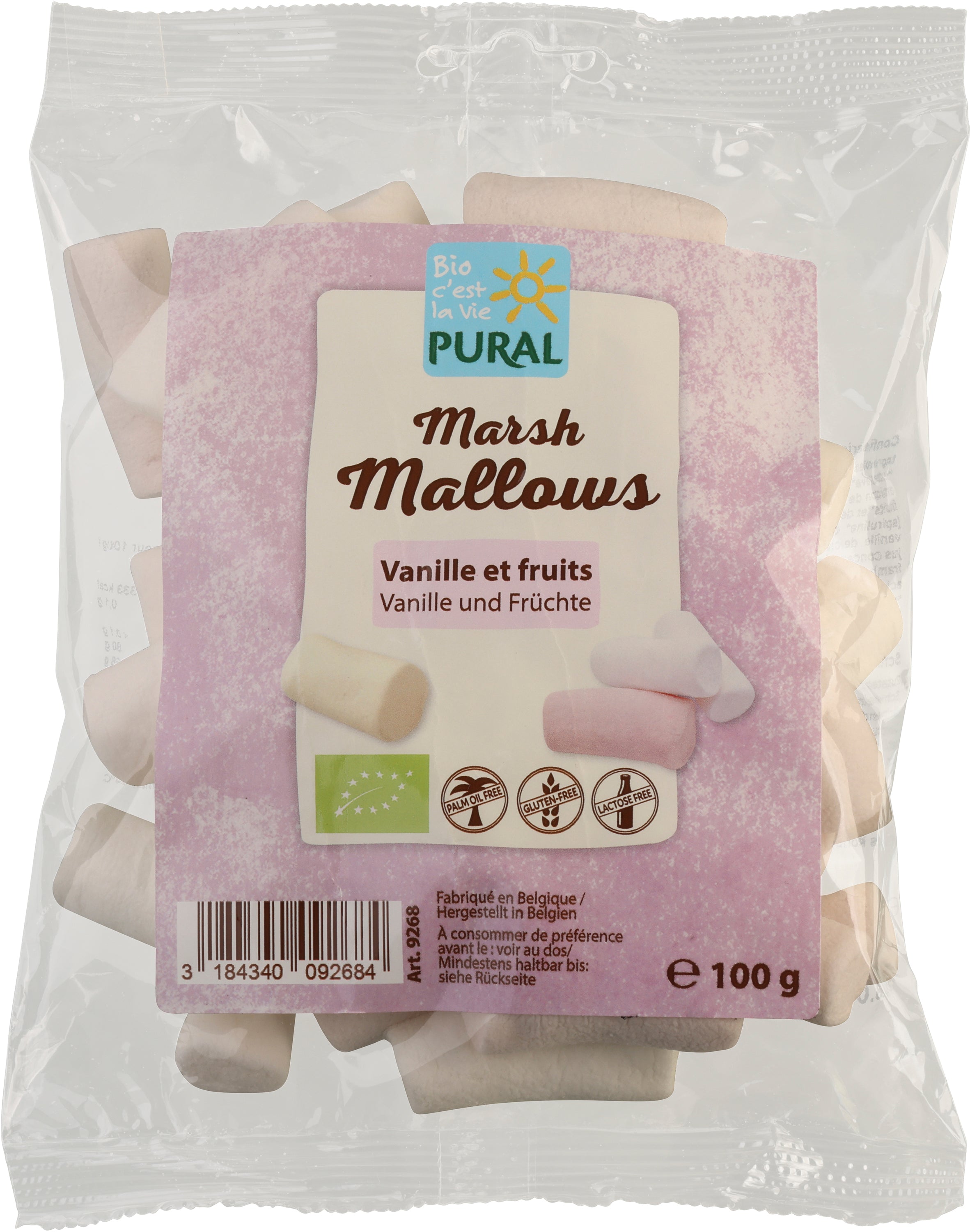 Marshmallows Vanille und Früchte mit Gelatine 100 g