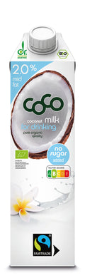 Coconut Milk for Drinking Pur 2% mid fat 1 l