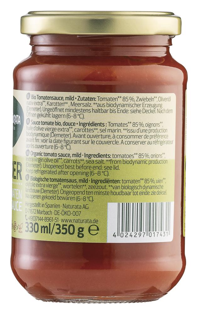 Kinder Tomatensauce demeter 330 ml