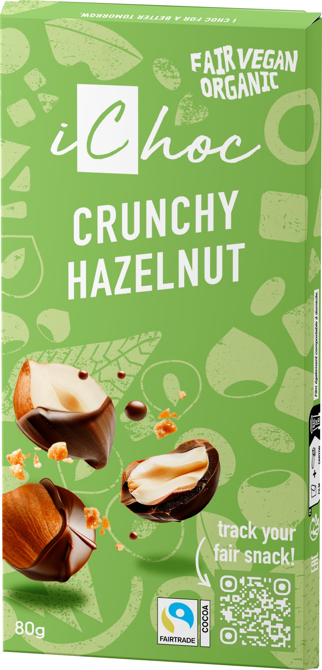 iChoc Crunchy Hazelnut 80 g