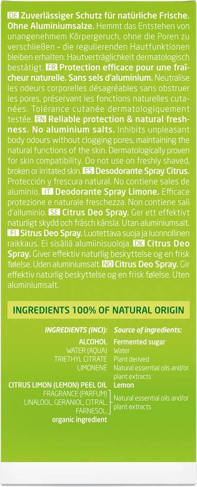 Citrus Fresh Deo Spray 100 ml