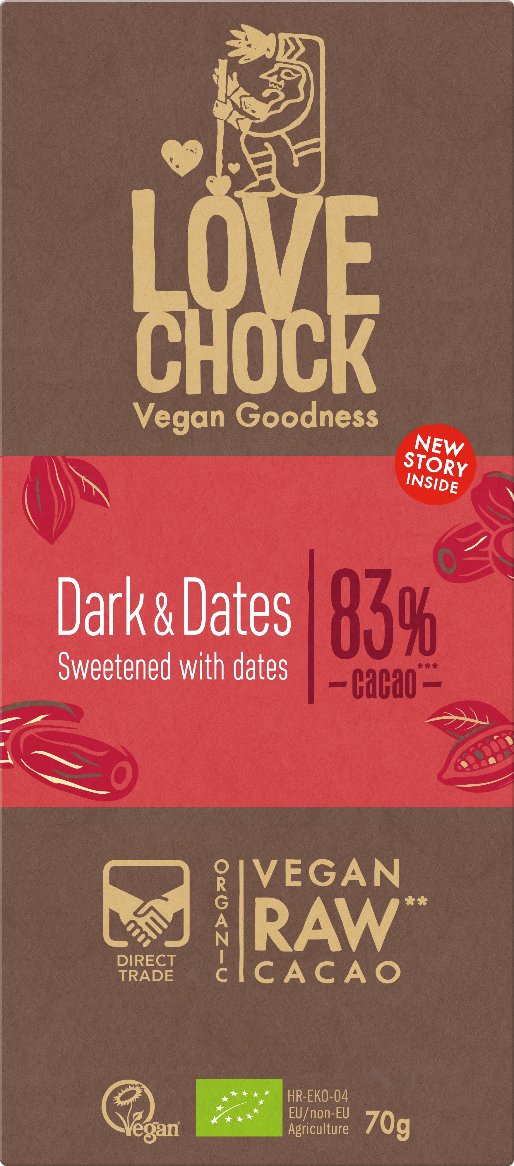 Dark & Dates Tafel Lovechock 70 g