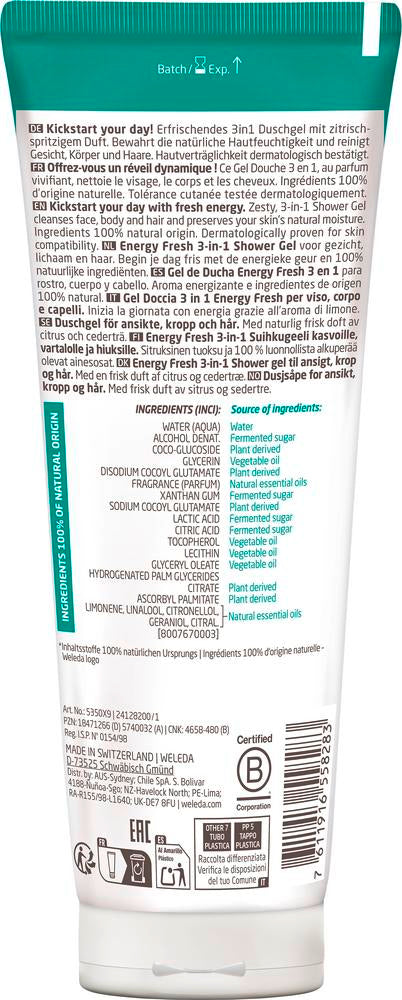 For Men Energy Fresh 3in1 Shampoo 200 ml