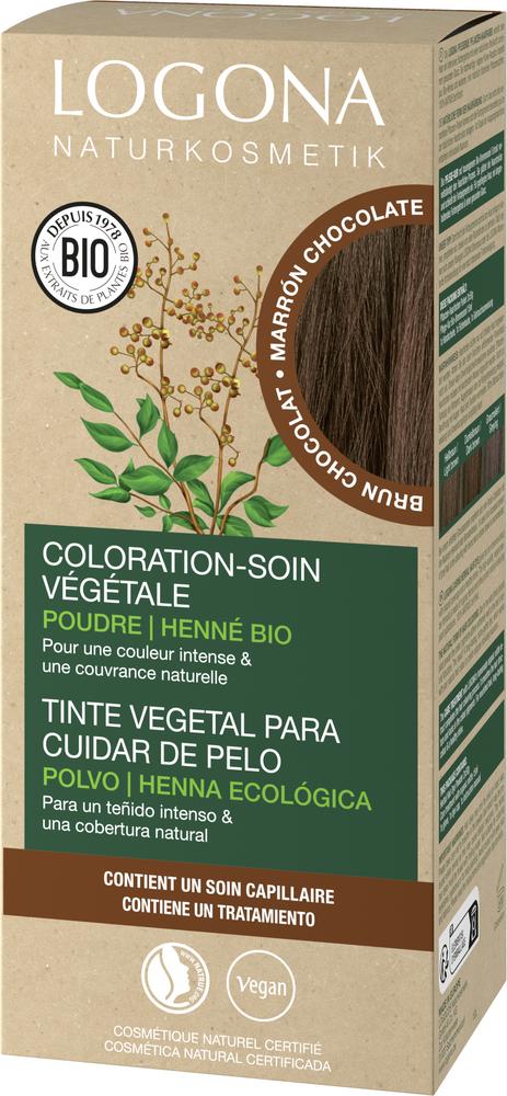 Pflegende Pflanzen-Haarfarbe Pulver 09 Schokobraun 100 g