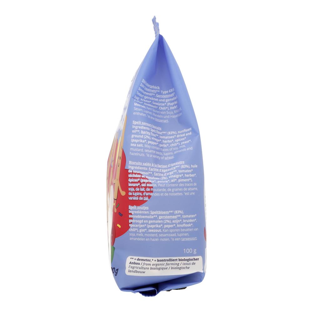 Kinder Pizzaparty Stängel Dinkel demeter 100 g